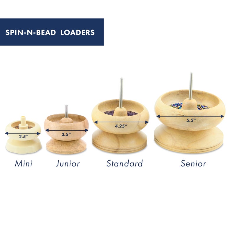 Beadalon Spin-N-Bead, Junior Size Spinner Bowl Includes 1 Curved Big Eye Needle for Easy Stringing and Jewelry Making - Image 2